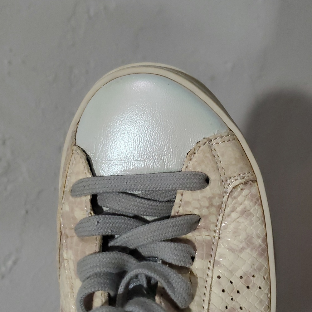 P448 John Sunset Embossed Python Sneaker With Iri… - image 4